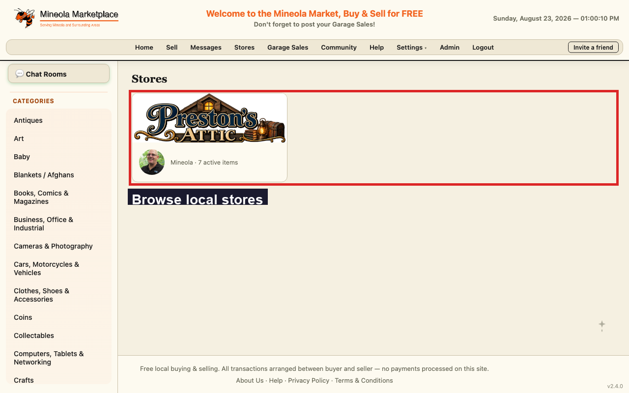 The stores directory